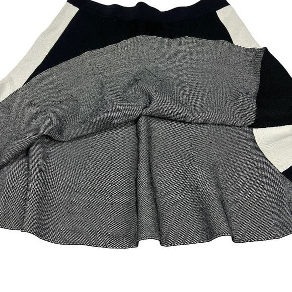 Atmosphere Skater Skirt‎ Sweater Knit Pull On A-Line Black White Women's UK 10 - Picture 6 of 6